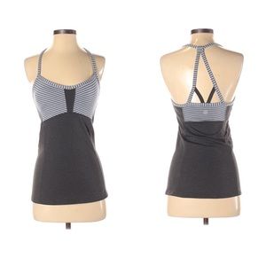 Athleta Stripe Bra Yoga Tank